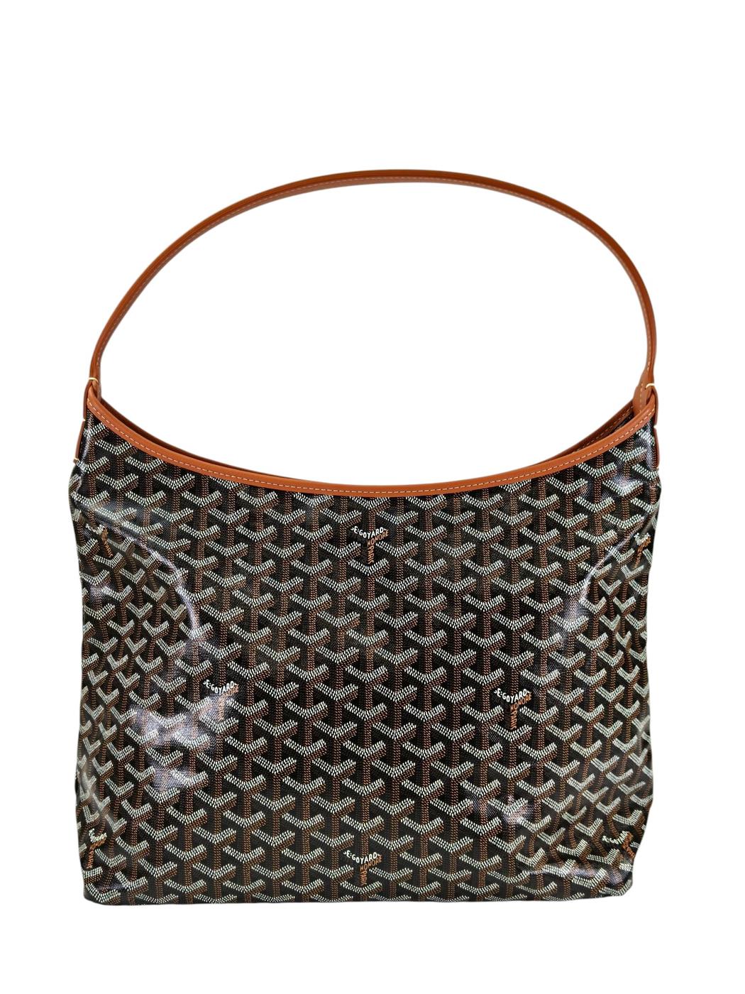 GOYARD ゴヤール ボエムホーボー ショルダーバッグ ブラック×ブラウン 管理番号：11358
