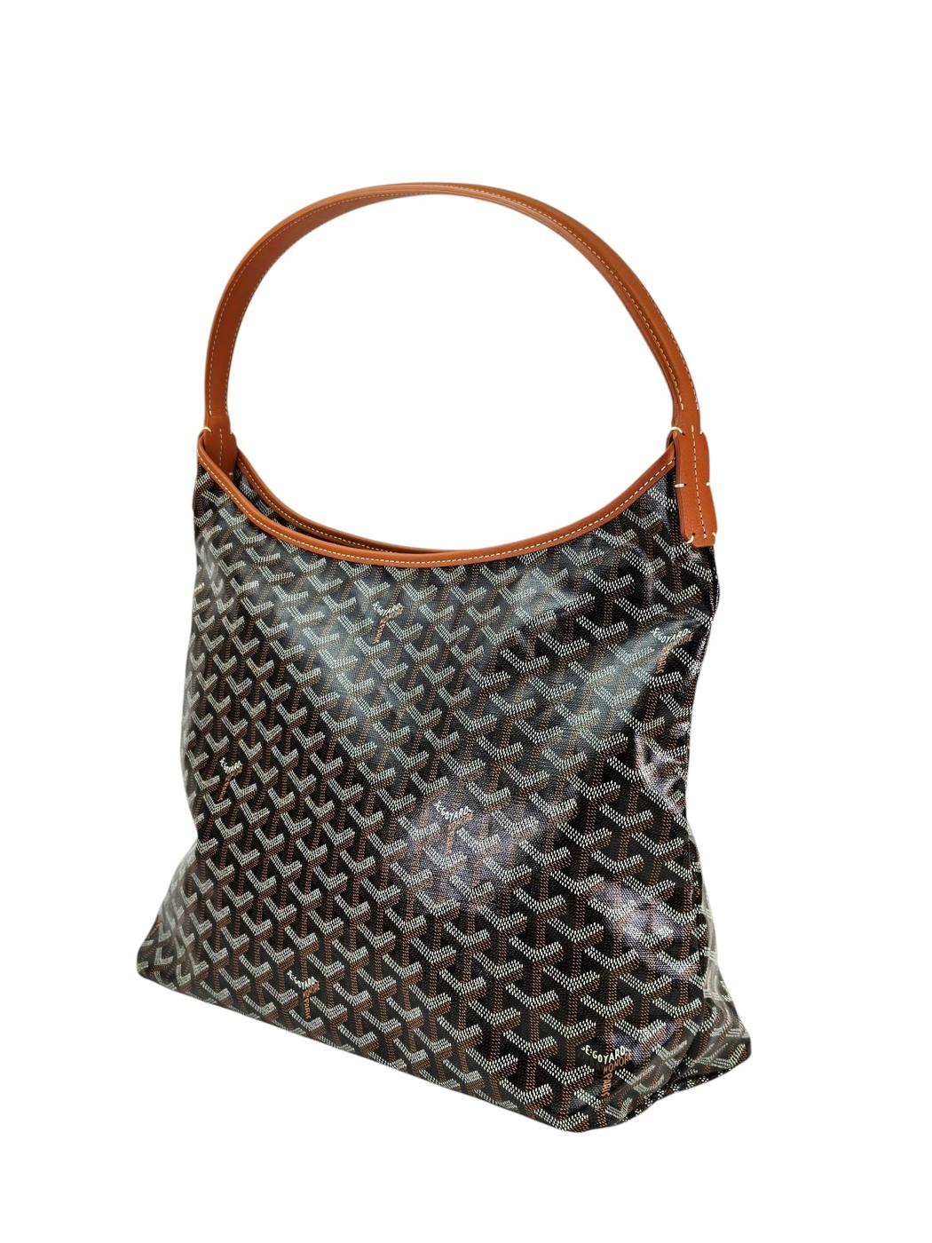 GOYARD ゴヤール ボエムホーボー ショルダーバッグ ブラック×ブラウン 管理番号：11358