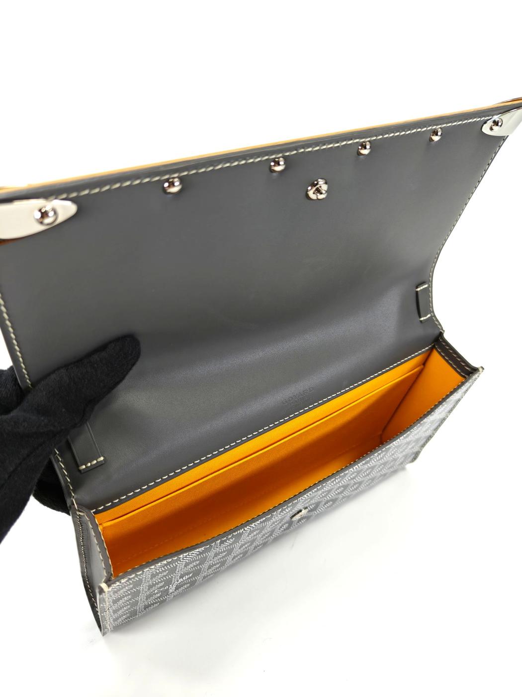 GOYARD ゴヤール モンテカルロ PM 2way クラッチバッグ ショルダー グレー 管理番号：11364