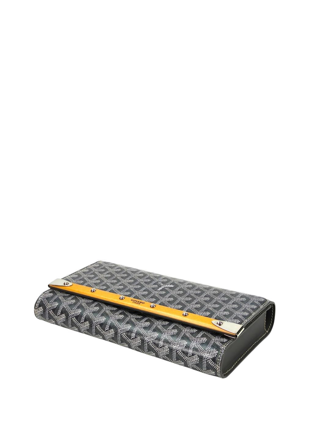 GOYARD ゴヤール モンテカルロ PM 2way クラッチバッグ ショルダー グレー 管理番号：11364