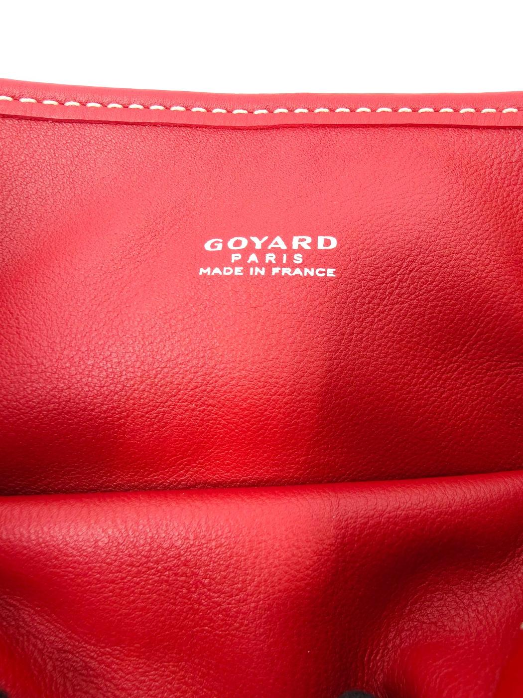 GOYARD ゴヤール アンジュ トートバッグ ミニポーチ付き トートバッグ レッド 管理番号：11487