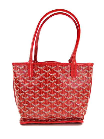 GOYARD ゴヤール アンジュ トートバッグ ミニポーチ付き トートバッグ レッド 管理番号：11487
