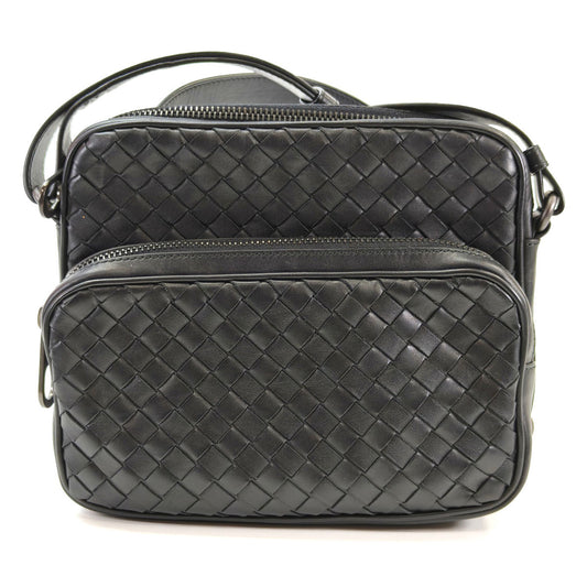 BOTTEGA VENETA Intrecciato Shoulder Bag Black Ref. No.: 10642