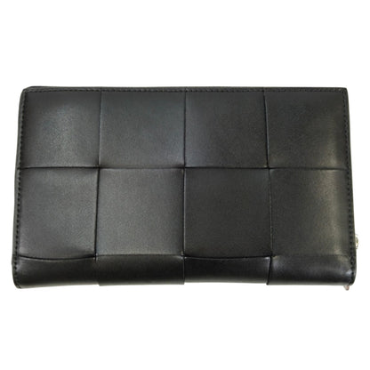 BOBOTTEGA VENETA ボッテガ カセット ジップアラウンドウォレット 長財布 ブラック 管理番号：10968