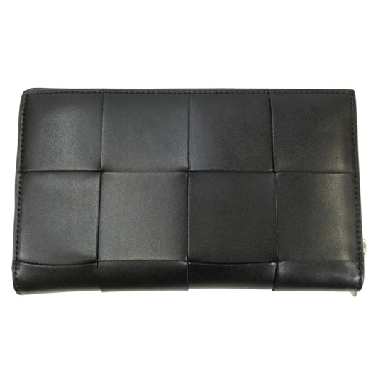 BOBOTTEGA VENETA ボッテガ カセット ジップアラウンドウォレット 長財布 ブラック 管理番号：10968
