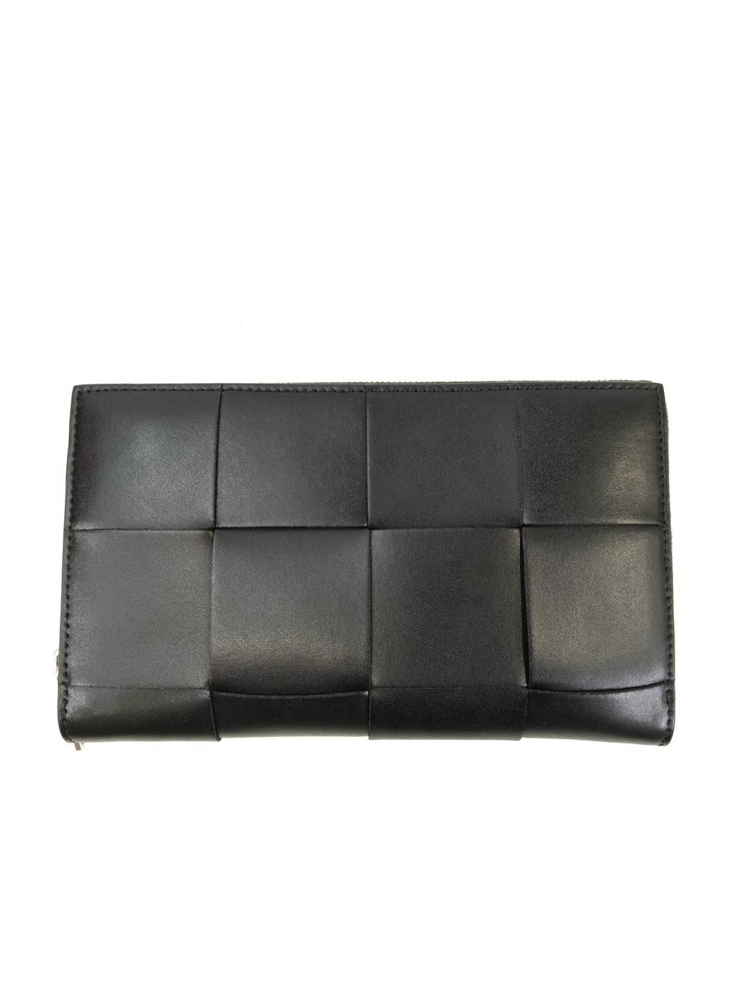BOBOTTEGA VENETA ボッテガ カセット ジップアラウンドウォレット 長財布 ブラック 管理番号：10968