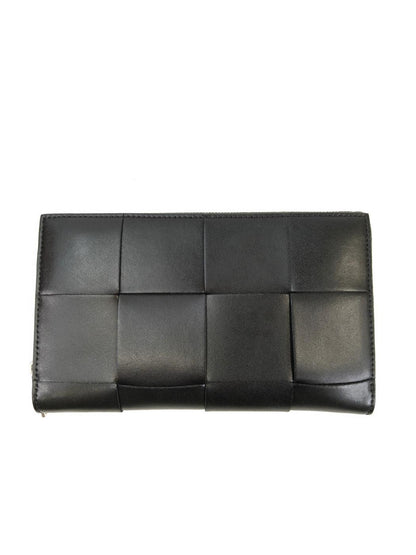 BOBOTTEGA VENETA ボッテガ カセット ジップアラウンドウォレット 長財布 ブラック 管理番号：10968