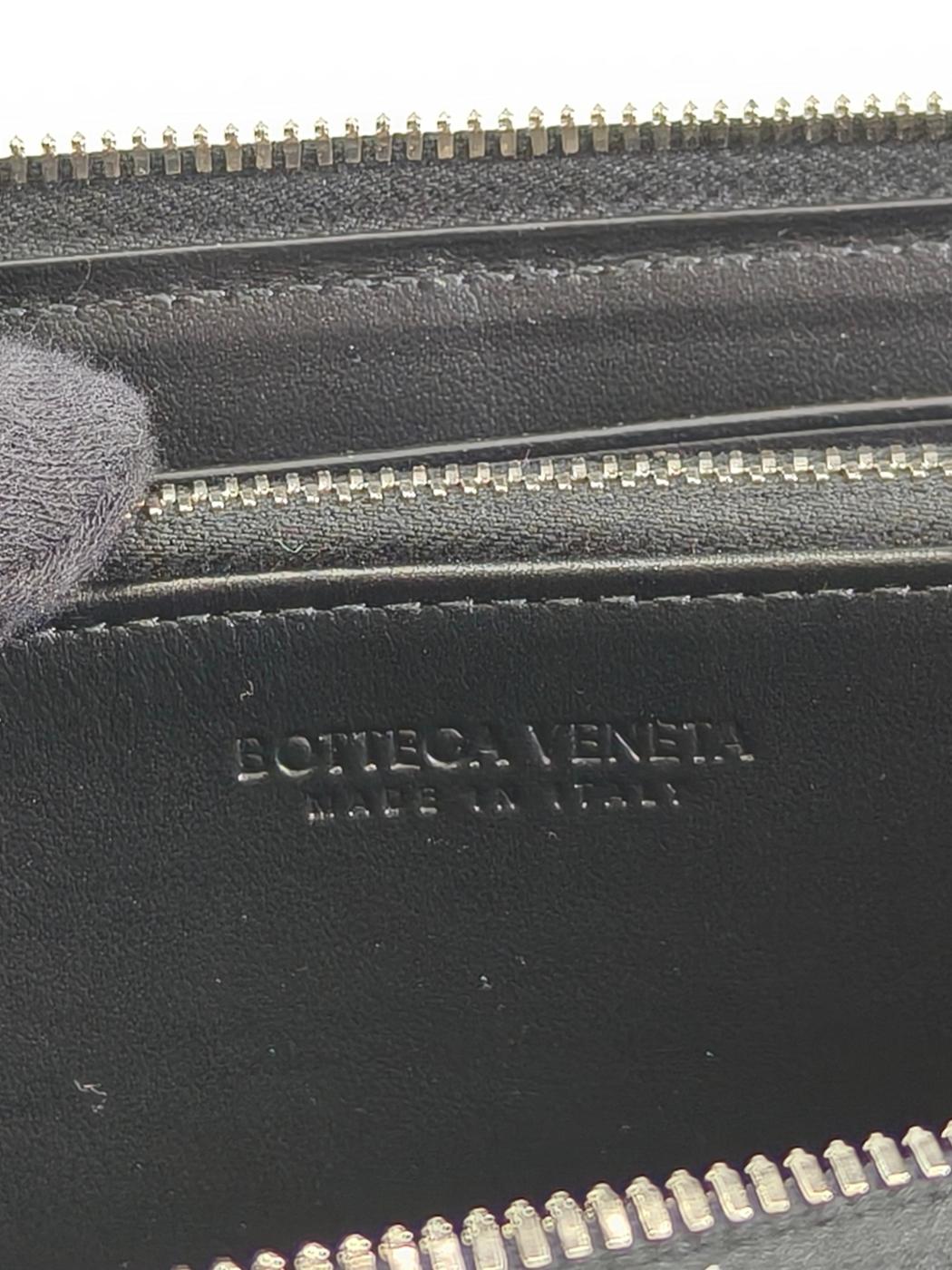 BOBOTTEGA VENETA ボッテガ カセット ジップアラウンドウォレット 長財布 ブラック 管理番号：10968