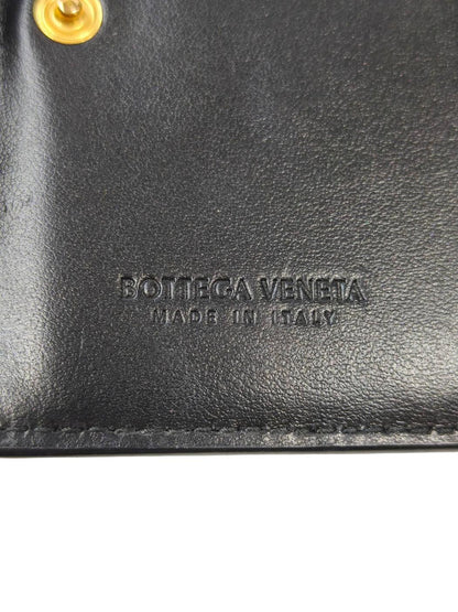 BOTTEGA VENETA ボッテガヴェネタ カセット 二つ折財布 ブラック 管理番号：11602