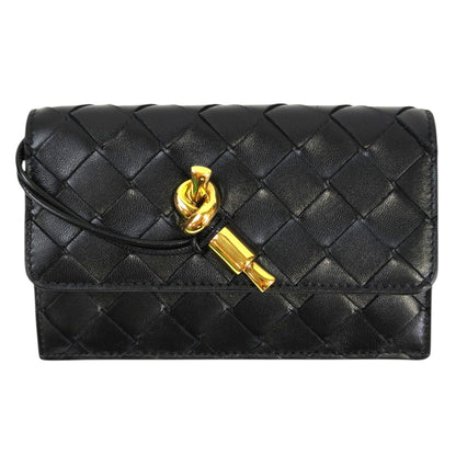 BOTTEGA VENETA ボッテガベネタ アンディアーモ ファスナー カードケース ブラック 管理番号：11639