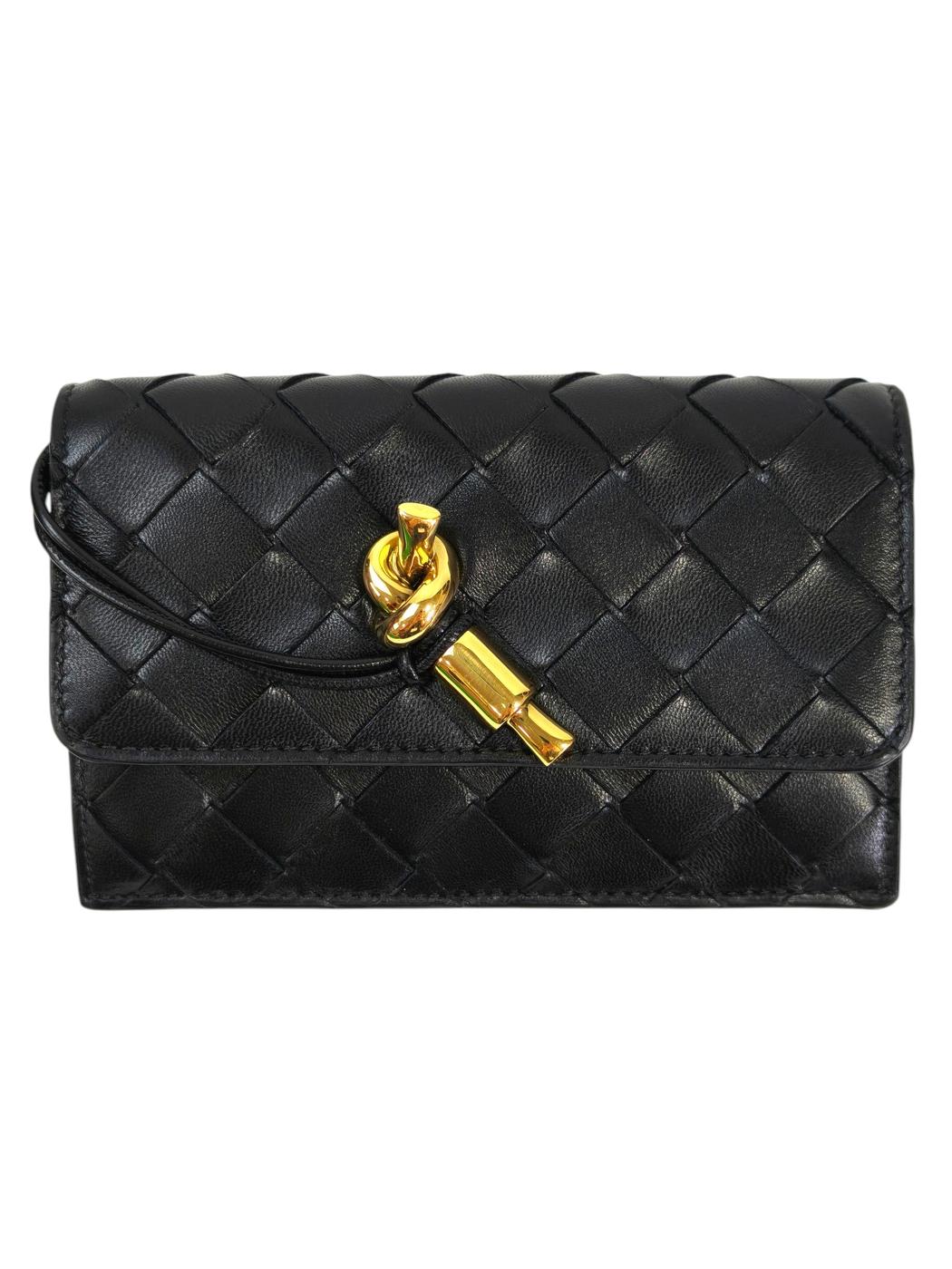 BOTTEGA VENETA ボッテガベネタ アンディアーモ ファスナー カードケース ブラック 管理番号：11639