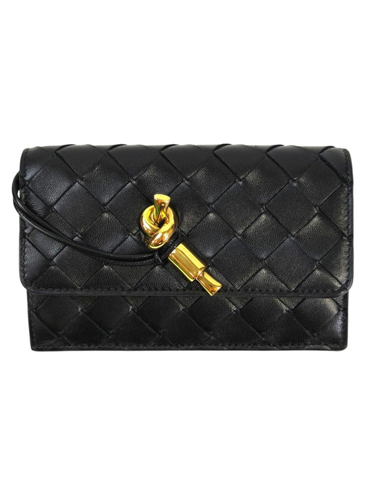 BOTTEGA VENETA ボッテガベネタ アンディアーモ ファスナー カードケース ブラック 管理番号：11639