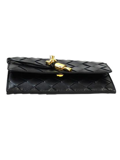 BOTTEGA VENETA ボッテガベネタ アンディアーモ ファスナー カードケース ブラック 管理番号：11639