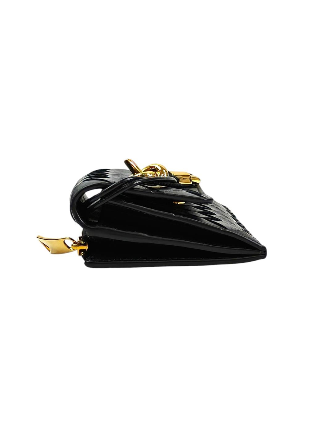 BOTTEGA VENETA ボッテガベネタ アンディアーモ ファスナー カードケース ブラック 管理番号：11639