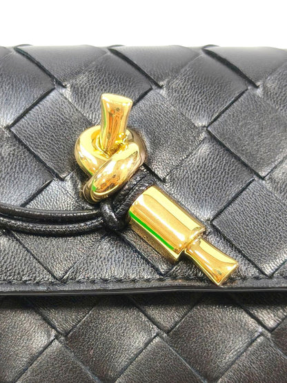 BOTTEGA VENETA ボッテガベネタ アンディアーモ ファスナー カードケース ブラック 管理番号：11639