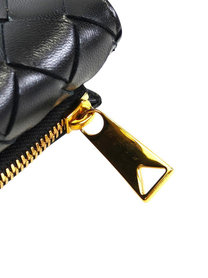 BOTTEGA VENETA ボッテガベネタ アンディアーモ ファスナー カードケース ブラック 管理番号：11639