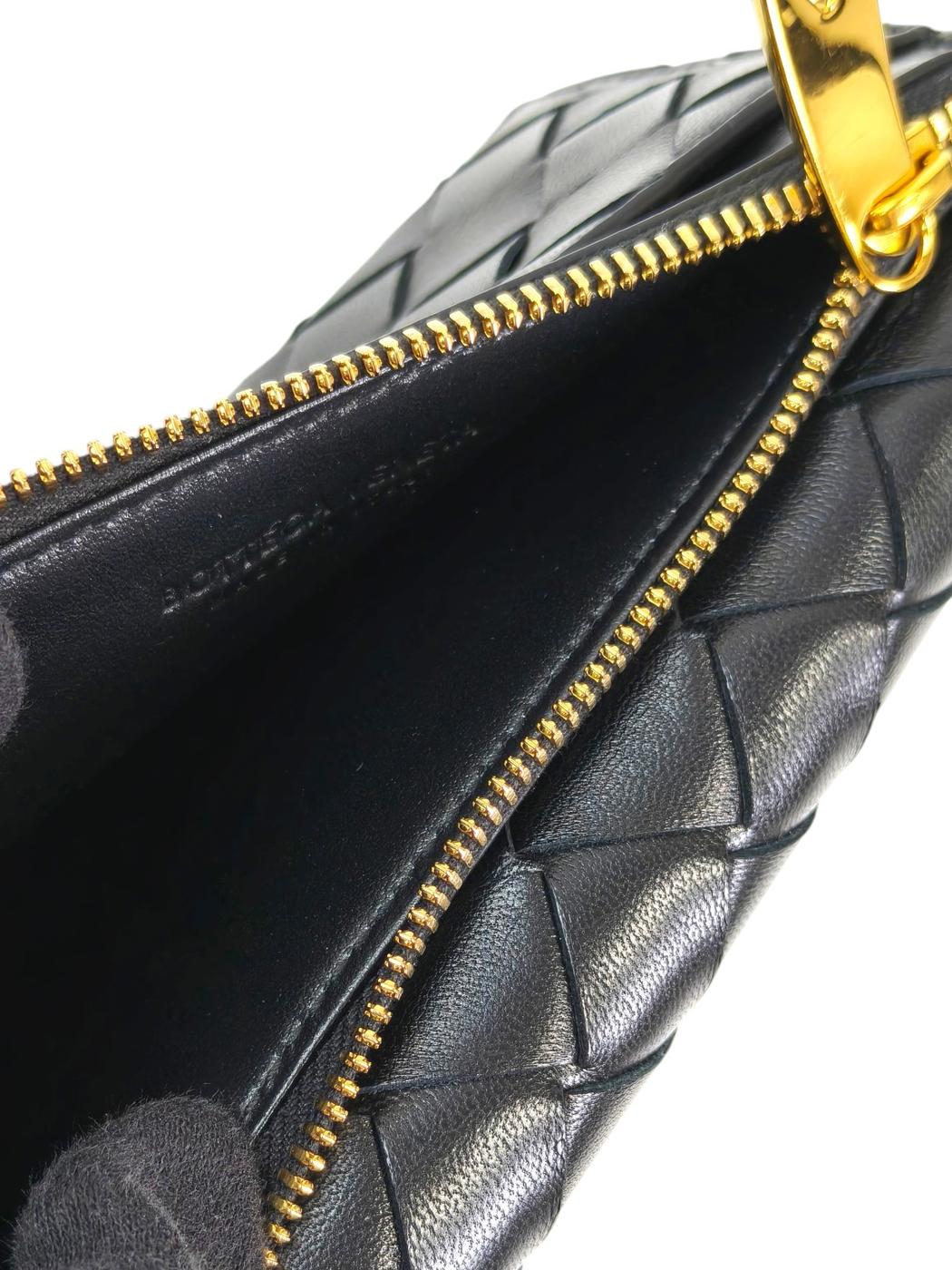 BOTTEGA VENETA ボッテガベネタ アンディアーモ ファスナー カードケース ブラック 管理番号：11639