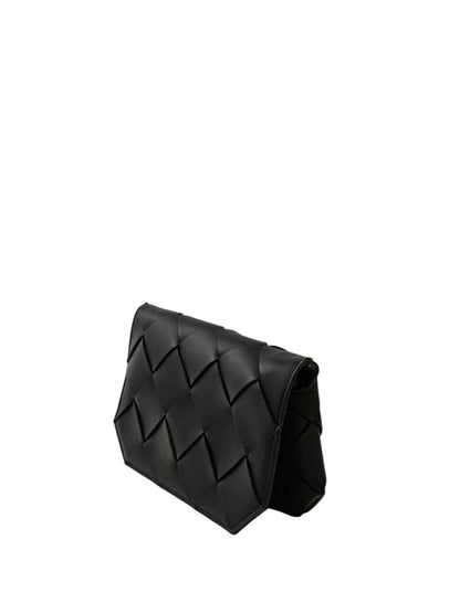 BOTTEGA VENETA Cassette Maxi Intrecciato Shoulder Bag Black Management Number: 11848