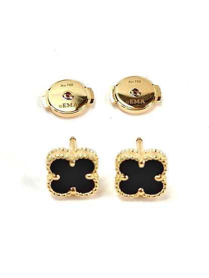 VanCleef & Arpels Van Cleef Sweet Alhambra Earrings Black Product number: 10911