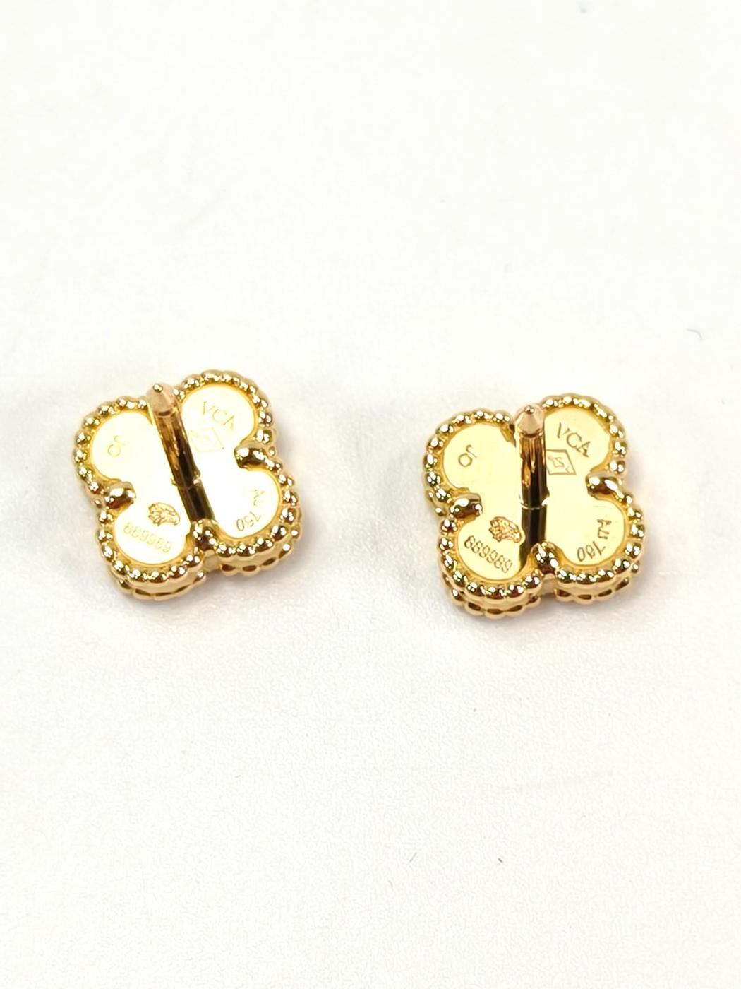 VanCleef & Arpels Van Cleef Sweet Alhambra Earrings Black Product number: 10911