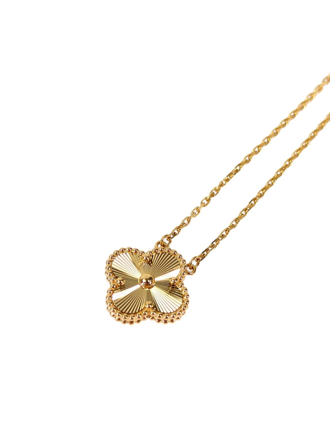 Van Cleef ＆ Arpels ヴァンクリーフ ヴィンテージ アルハンブラ ペンダント ネックレス ゴールド 管理番号：11360