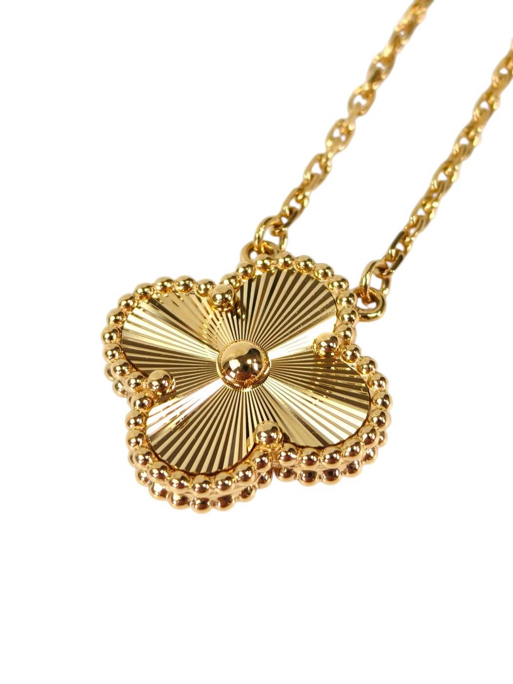 Van Cleef ＆ Arpels ヴァンクリーフ ヴィンテージ アルハンブラ ペンダント ネックレス ゴールド 管理番号：11360