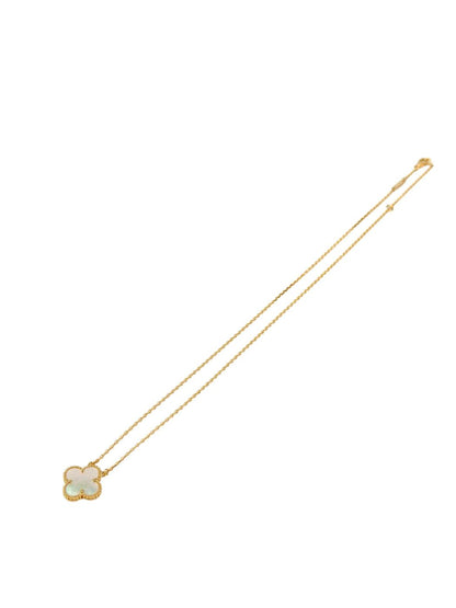 Van Cleef ＆ Arpels ヴァンクリーフ＆アーペル ヴィンテージ アルハンブラ シェル ネックレス ホワイト 管理番号：11371