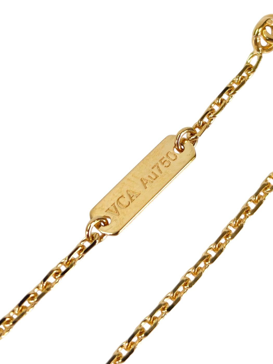 Van Cleef ＆ Arpels ヴァンクリーフ＆アーペル ヴィンテージ アルハンブラ シェル ネックレス ホワイト 管理番号：11371