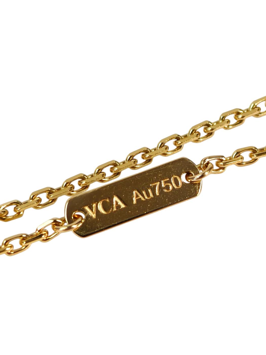 Van Cleef ＆ Arpels ヴァンクリーフ＆アーペル  ヴィンテージ アルハンブラ ペンダント カーネリアン ネックレス レッド 管理番号：11372