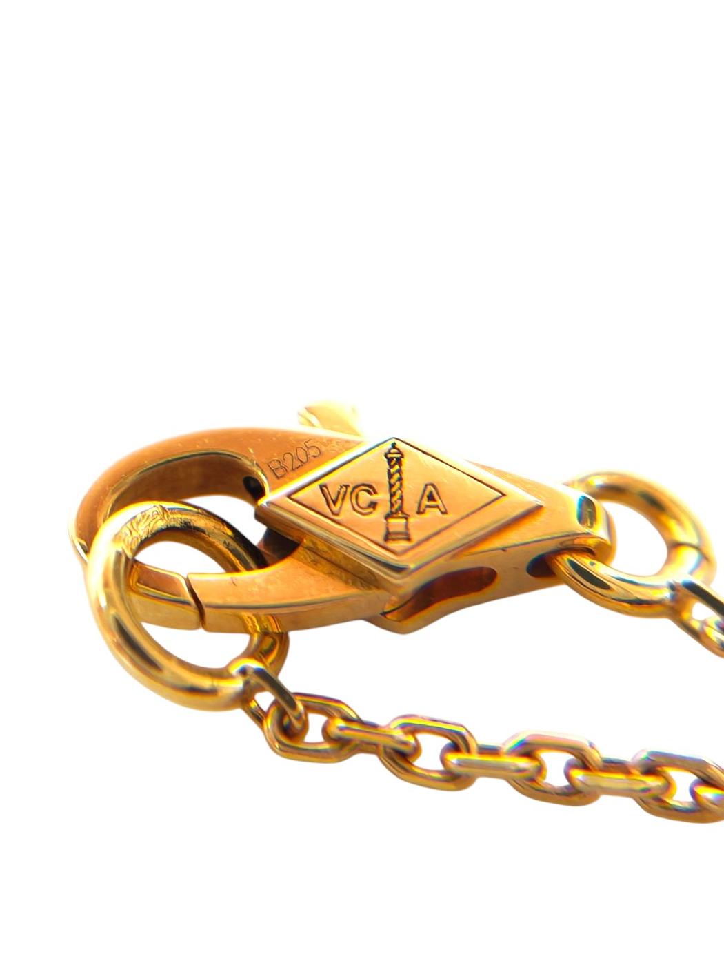 Van Cleef ＆ Arpels ヴァン クリーフ＆アーペル アルハンブラ ペンダント ネックレス ゴールド×ホワイト 管理番号：11395