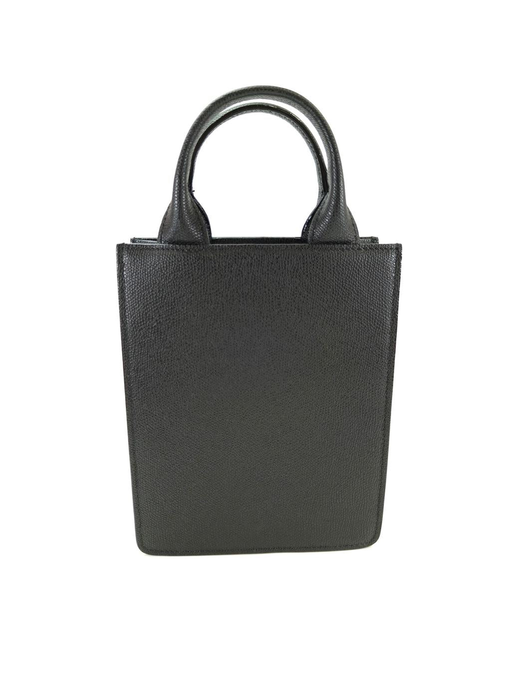 Valextra Boxy Micro 两用单肩包/手提包，黑色，参考编号：10531