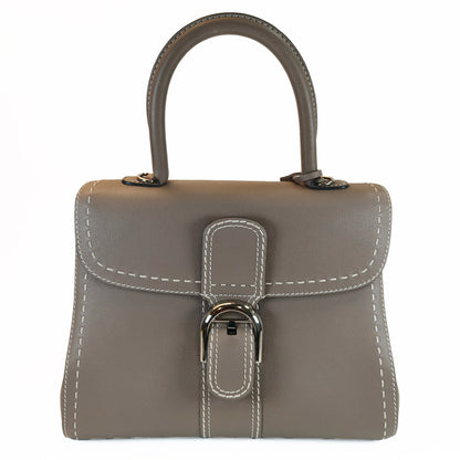 Delvaux 德尔沃 Brillant MM 两用手提包 斜挎包 灰色 商品编号：10767