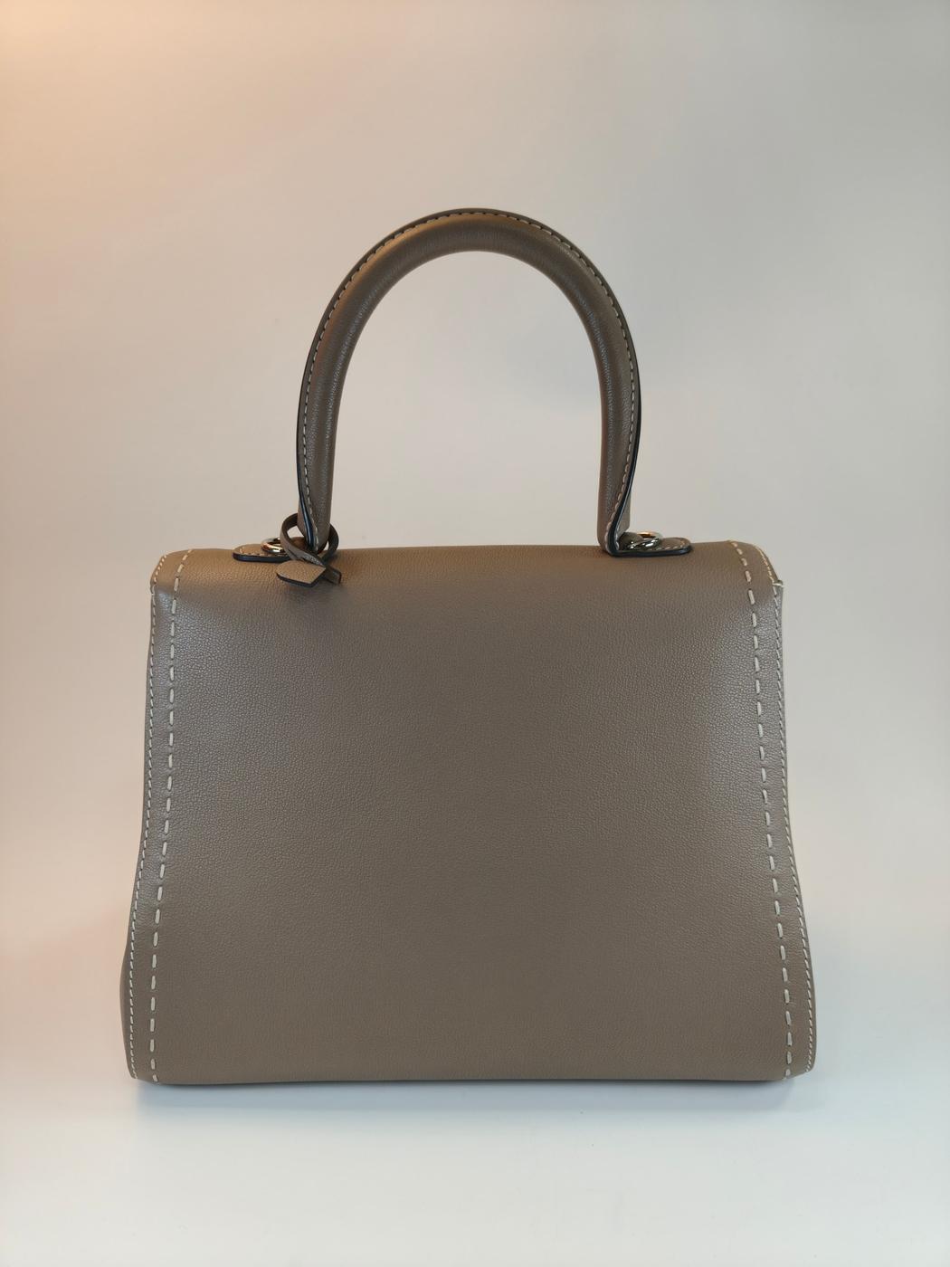 Delvaux 德尔沃 Brillant MM 两用手提包 斜挎包 灰色 商品编号：10767