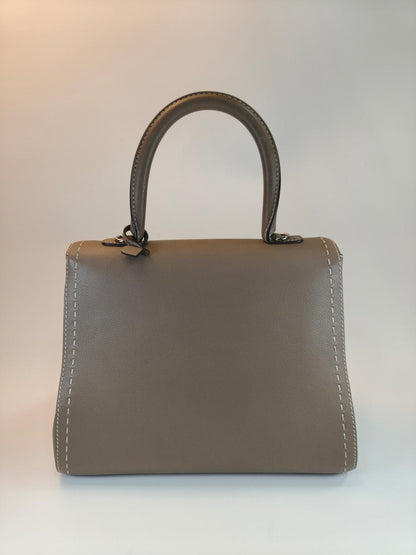 Delvaux 德尔沃 Brillant MM 两用手提包 斜挎包 灰色 商品编号：10767