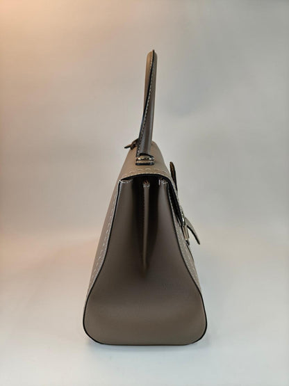 Delvaux 德尔沃 Brillant MM 两用手提包 斜挎包 灰色 商品编号：10767