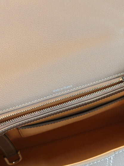 Delvaux 德尔沃 Brillant MM 两用手提包 斜挎包 灰色 商品编号：10767