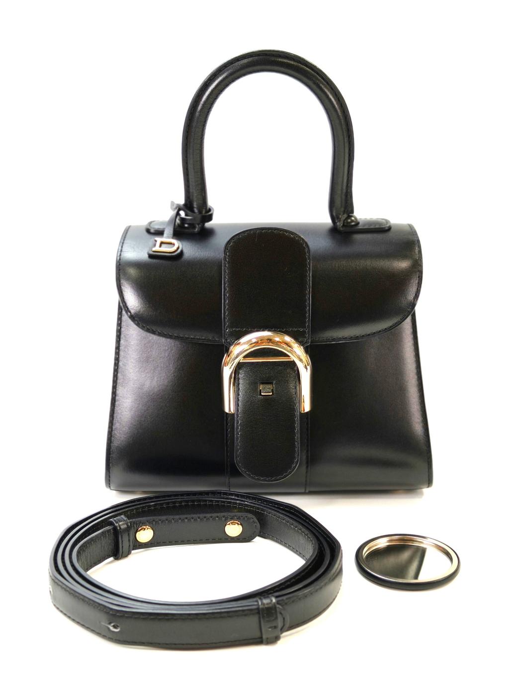 DELVAUX 德尔沃 Brillant Mini 2Way 手提包 斜挎包 黑色 管理编号：11026
