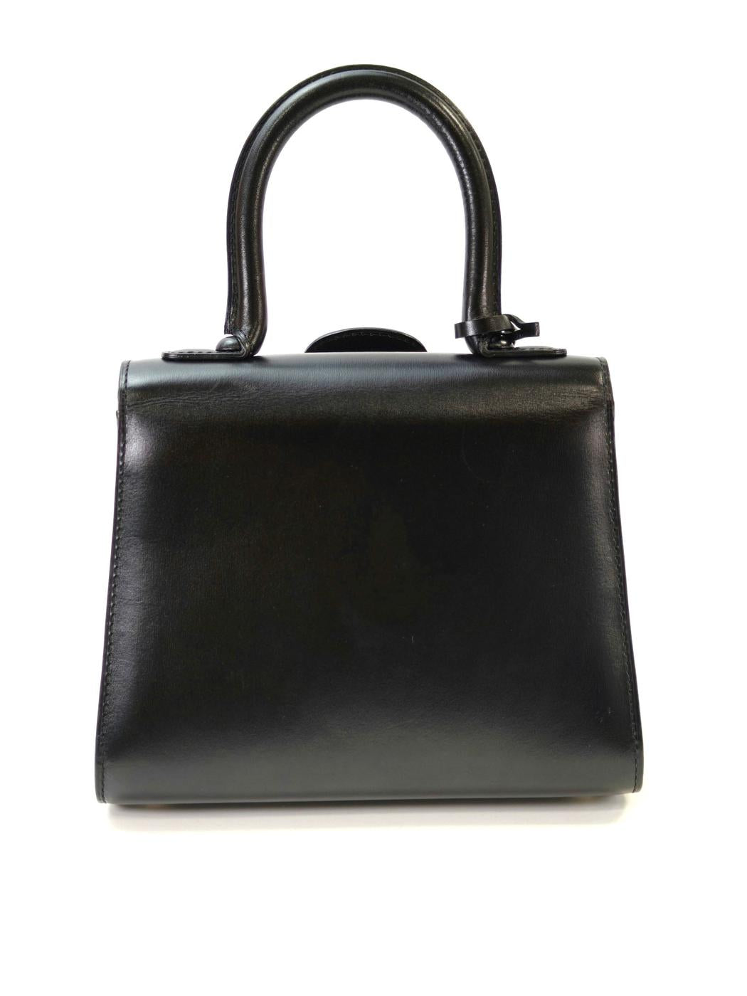 DELVAUX 德尔沃 Brillant Mini 2Way 手提包 斜挎包 黑色 管理编号：11026