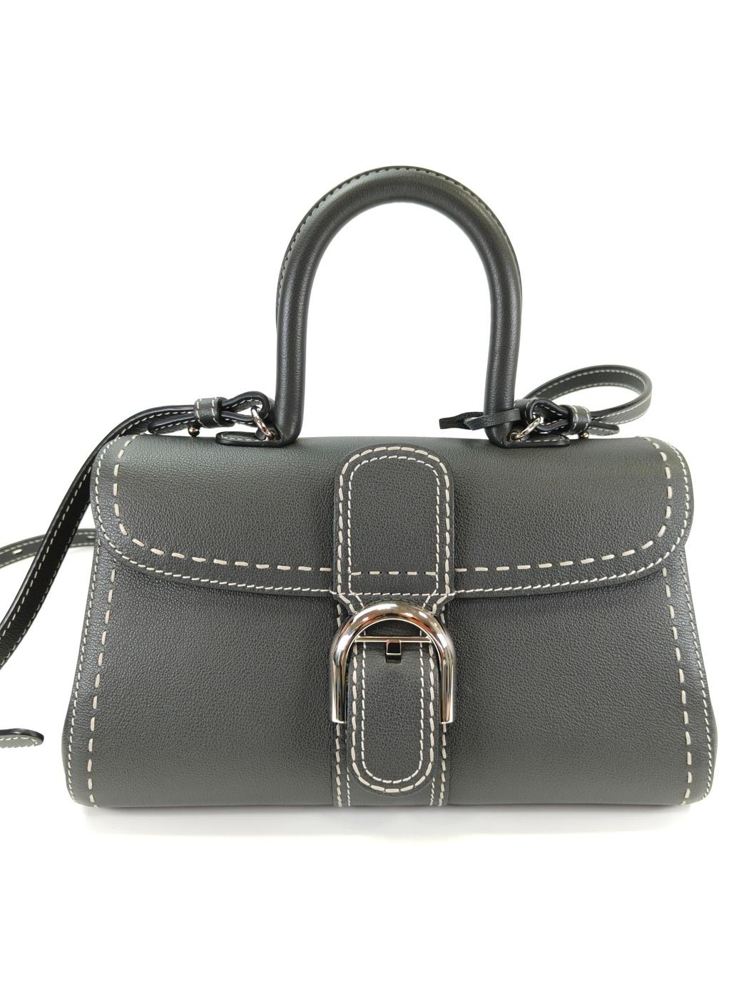 Delvaux デルヴォー ブリヨン イーストウエスト 2way ハンドバッグ ショルダーバッグ グレー 管理番号：11212