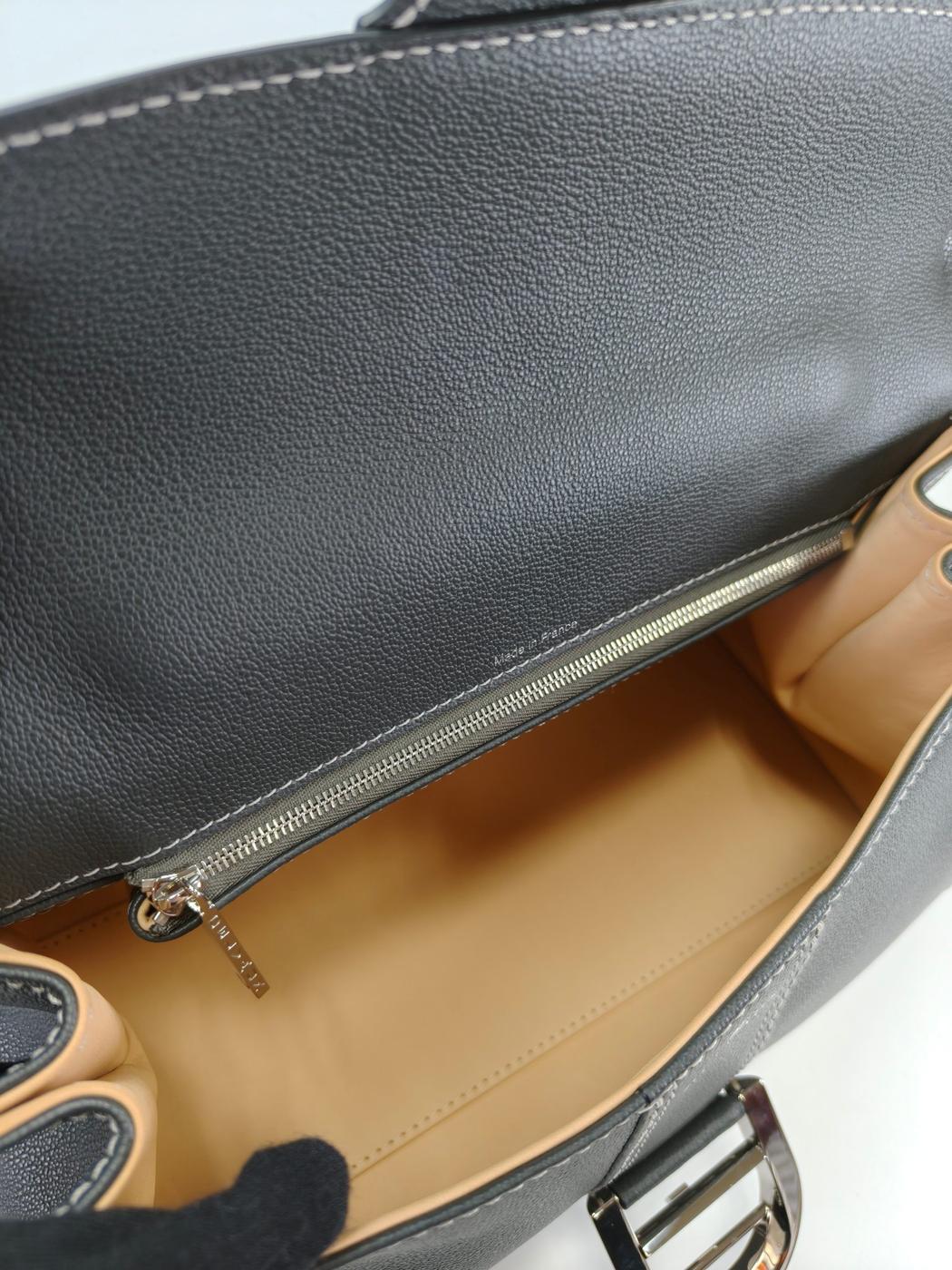 Delvaux デルヴォー ブリヨン イーストウエスト 2way ハンドバッグ ショルダーバッグ グレー 管理番号：11212