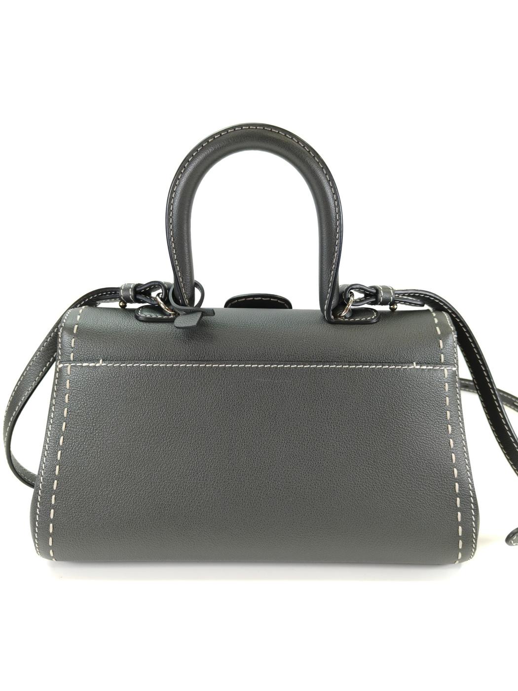 Delvaux デルヴォー ブリヨン イーストウエスト 2way ハンドバッグ ショルダーバッグ グレー 管理番号：11212