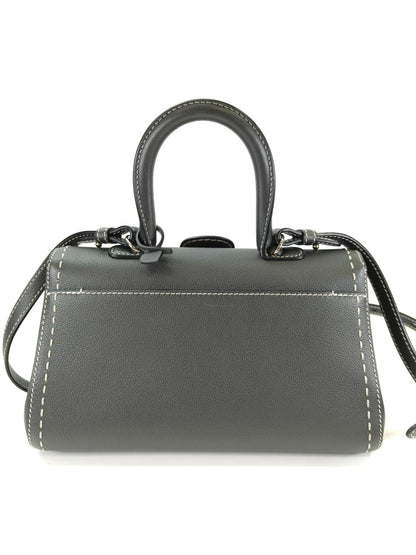 Delvaux デルヴォー ブリヨン イーストウエスト 2way ハンドバッグ ショルダーバッグ グレー 管理番号：11212