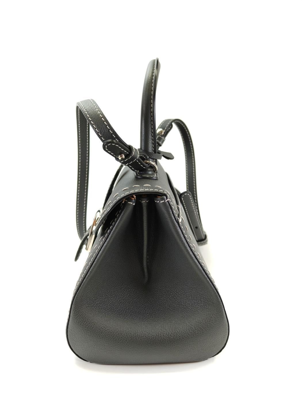 Delvaux デルヴォー ブリヨン イーストウエスト 2way ハンドバッグ ショルダーバッグ グレー 管理番号：11212