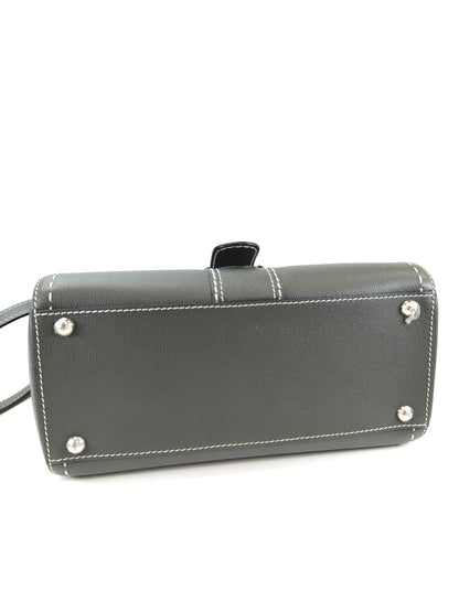 Delvaux デルヴォー ブリヨン イーストウエスト 2way ハンドバッグ ショルダーバッグ グレー 管理番号：11212