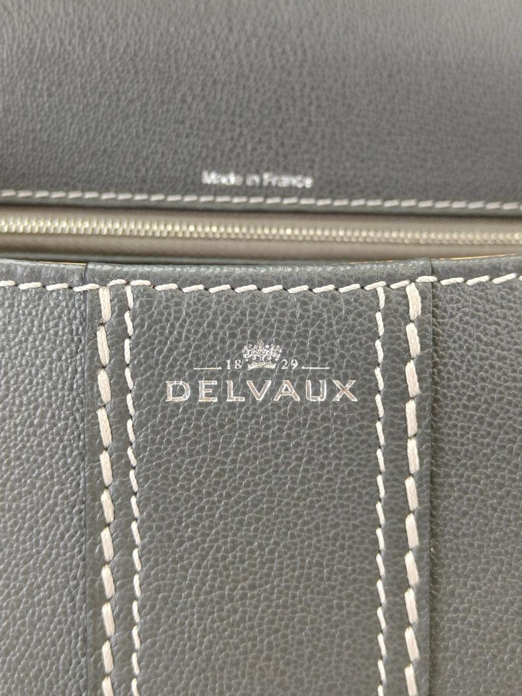 Delvaux デルヴォー ブリヨン イーストウエスト 2way ハンドバッグ ショルダーバッグ グレー 管理番号：11212
