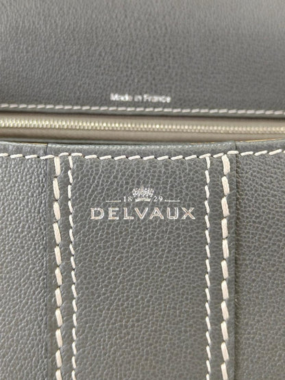 Delvaux デルヴォー ブリヨン イーストウエスト 2way ハンドバッグ ショルダーバッグ グレー 管理番号：11212