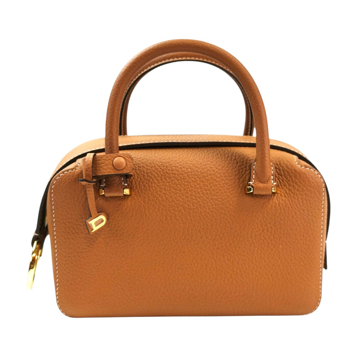 DELVAUX デルヴォー クールボックス ミニ ハンドバッグ ショルダーストラップ付 茶 管理番号：11517