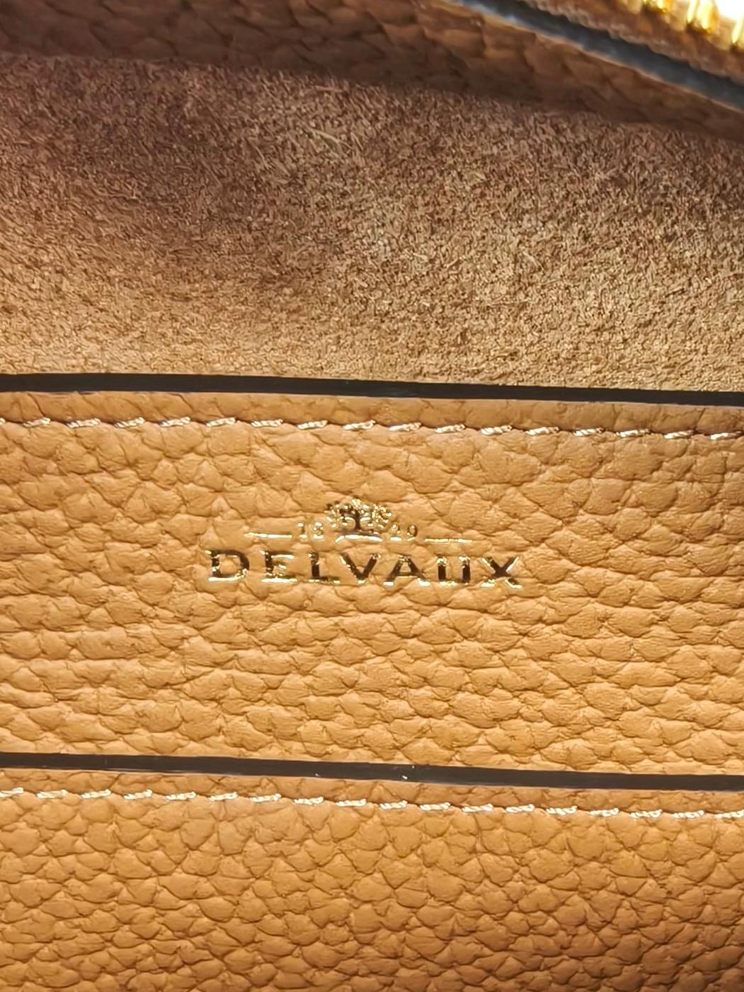 DELVAUX デルヴォー クールボックス ミニ ハンドバッグ ショルダーストラップ付 茶 管理番号：11517