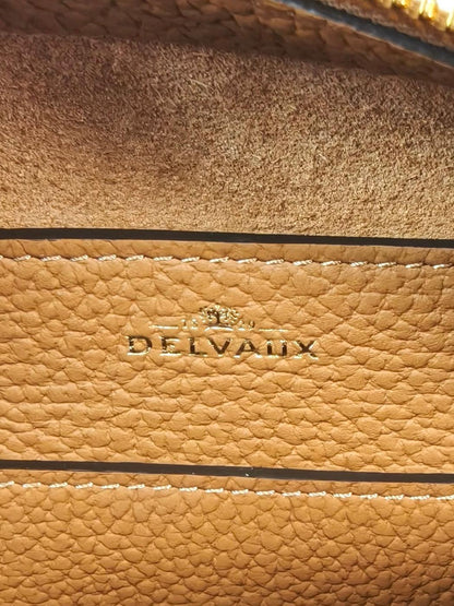 DELVAUX デルヴォー クールボックス ミニ ハンドバッグ ショルダーストラップ付 茶 管理番号：11517