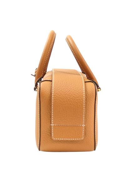 DELVAUX デルヴォー クールボックス ミニ ハンドバッグ ショルダーストラップ付 茶 管理番号：11517